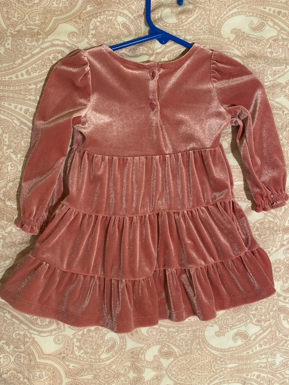Old Navy Blush Pink Velvet Dress